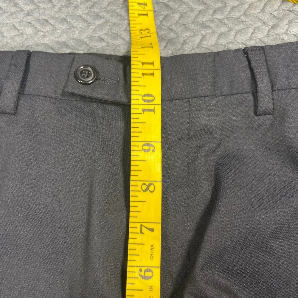 Zara Man Dress Pants Mens Black Flat Front‎ Basic Trousers Size 31x31